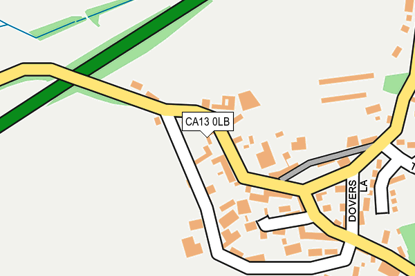 CA13 0LB map - OS OpenMap – Local (Ordnance Survey)