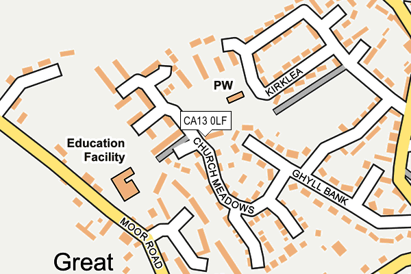 CA13 0LF map - OS OpenMap – Local (Ordnance Survey)