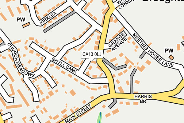 CA13 0LJ map - OS OpenMap – Local (Ordnance Survey)