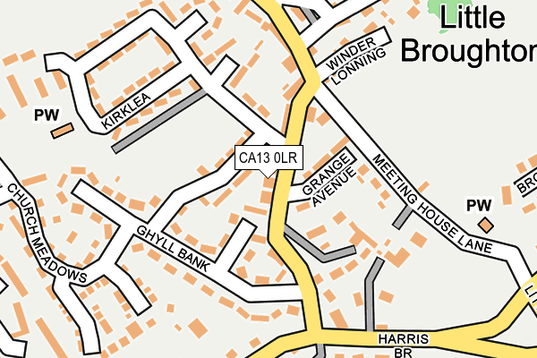 CA13 0LR map - OS OpenMap – Local (Ordnance Survey)