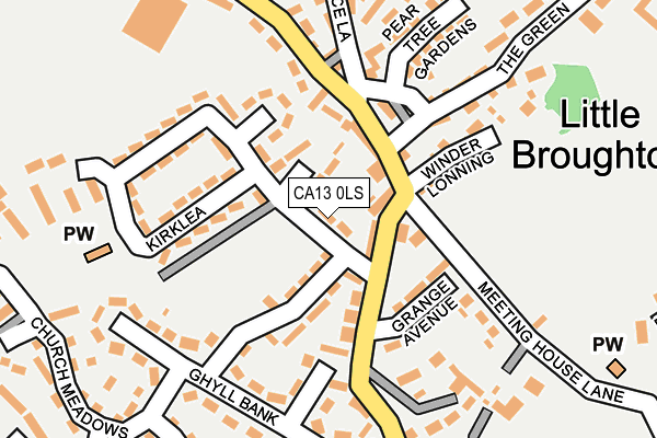 CA13 0LS map - OS OpenMap – Local (Ordnance Survey)