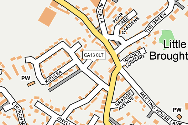 CA13 0LT map - OS OpenMap – Local (Ordnance Survey)