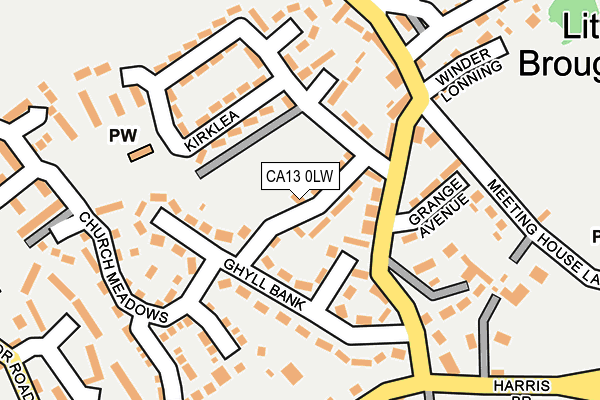 CA13 0LW map - OS OpenMap – Local (Ordnance Survey)