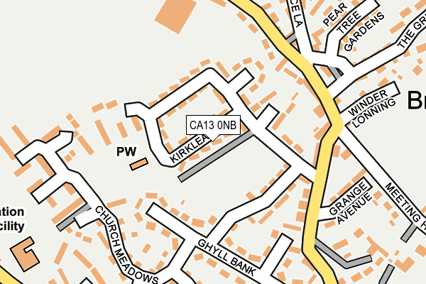 CA13 0NB map - OS OpenMap – Local (Ordnance Survey)