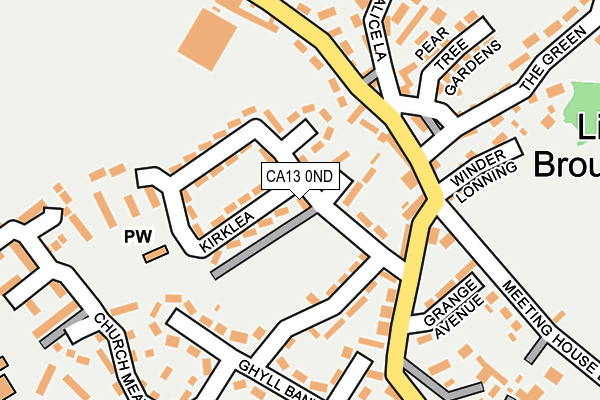 CA13 0ND map - OS OpenMap – Local (Ordnance Survey)