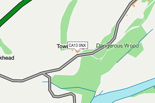 CA13 0NX map - OS OpenMap – Local (Ordnance Survey)