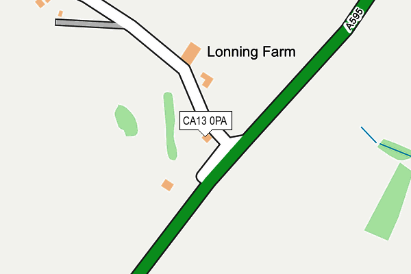 CA13 0PA map - OS OpenMap – Local (Ordnance Survey)
