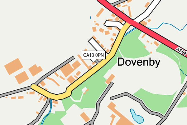 CA13 0PN map - OS OpenMap – Local (Ordnance Survey)