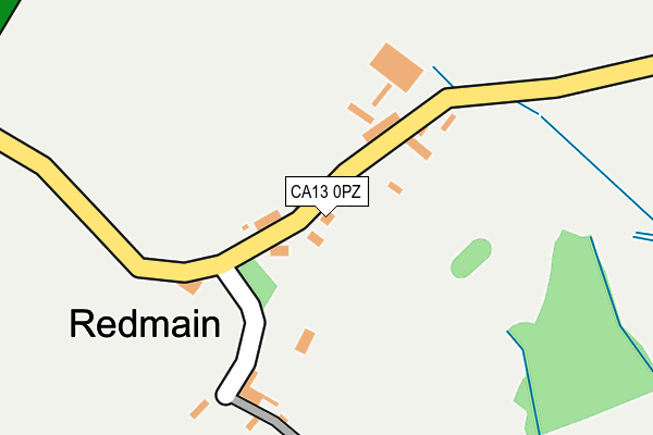 CA13 0PZ map - OS OpenMap – Local (Ordnance Survey)