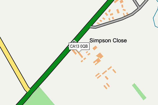 CA13 0QB map - OS OpenMap – Local (Ordnance Survey)