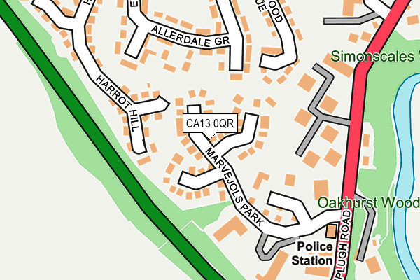 CA13 0QR map - OS OpenMap – Local (Ordnance Survey)