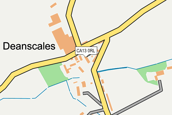 CA13 0RL map - OS OpenMap – Local (Ordnance Survey)