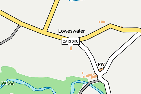 CA13 0RU map - OS OpenMap – Local (Ordnance Survey)