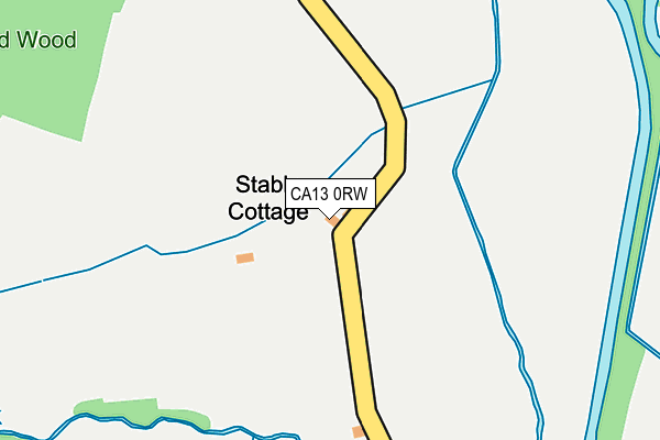 CA13 0RW map - OS OpenMap – Local (Ordnance Survey)