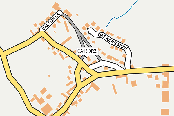 CA13 0RZ map - OS OpenMap – Local (Ordnance Survey)