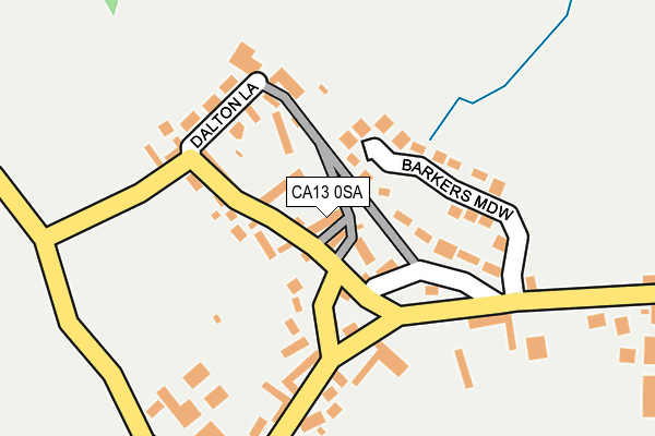 CA13 0SA map - OS OpenMap – Local (Ordnance Survey)