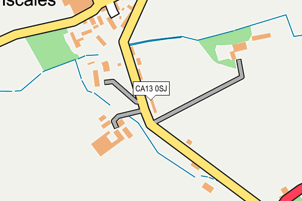 CA13 0SJ map - OS OpenMap – Local (Ordnance Survey)