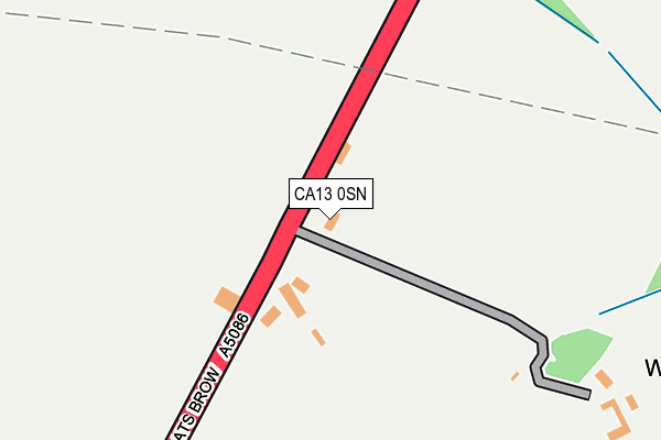 CA13 0SN map - OS OpenMap – Local (Ordnance Survey)