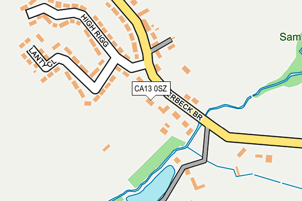 CA13 0SZ map - OS OpenMap – Local (Ordnance Survey)