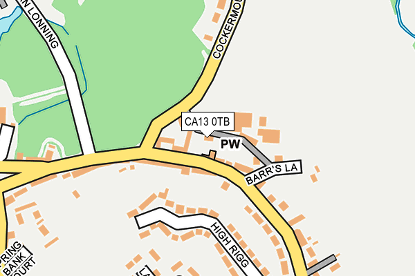 CA13 0TB map - OS OpenMap – Local (Ordnance Survey)