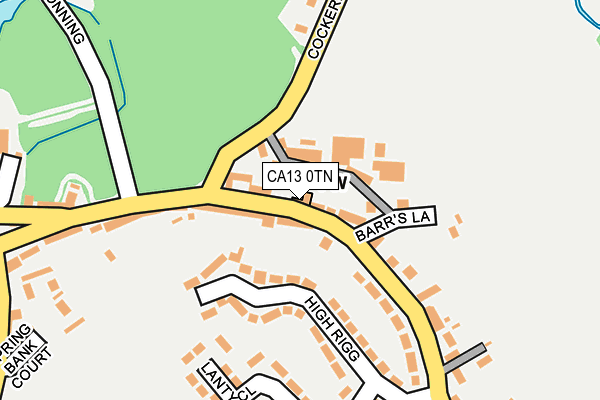 CA13 0TN map - OS OpenMap – Local (Ordnance Survey)