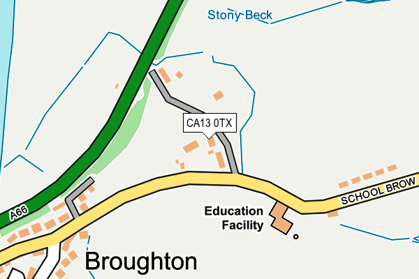 CA13 0TX map - OS OpenMap – Local (Ordnance Survey)