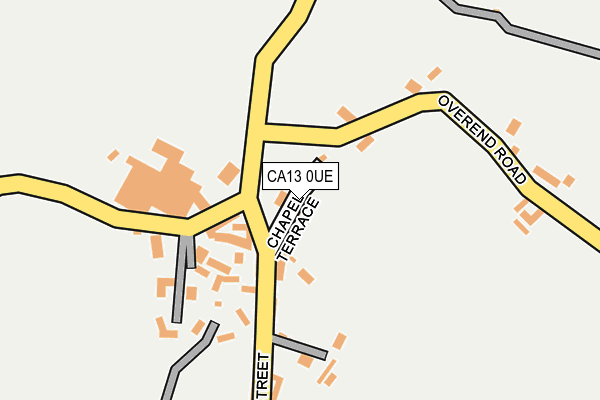 CA13 0UE map - OS OpenMap – Local (Ordnance Survey)