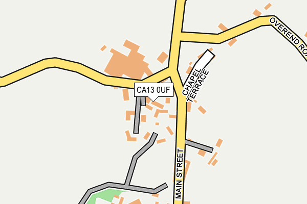 CA13 0UF map - OS OpenMap – Local (Ordnance Survey)