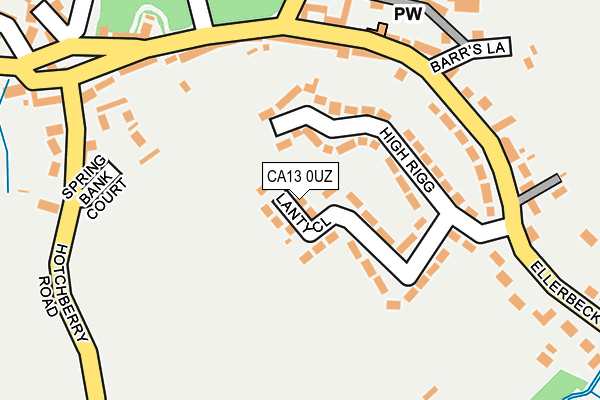 CA13 0UZ map - OS OpenMap – Local (Ordnance Survey)