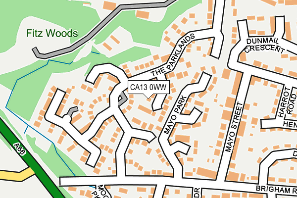 CA13 0WW map - OS OpenMap – Local (Ordnance Survey)