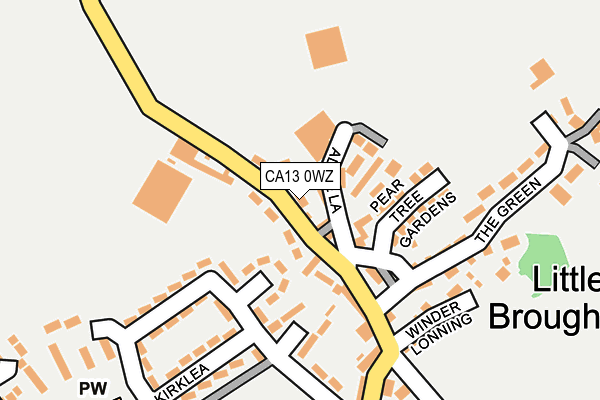 CA13 0WZ map - OS OpenMap – Local (Ordnance Survey)
