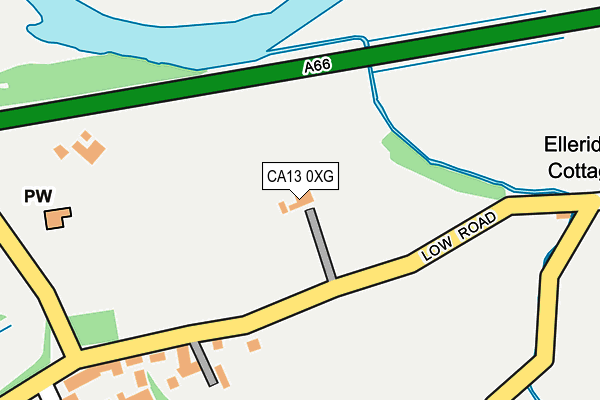 CA13 0XG map - OS OpenMap – Local (Ordnance Survey)