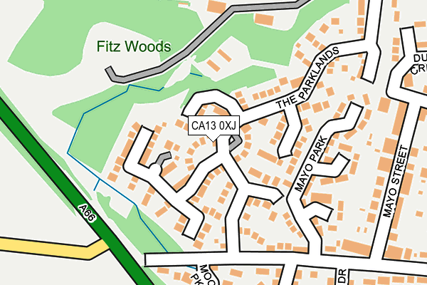 CA13 0XJ map - OS OpenMap – Local (Ordnance Survey)