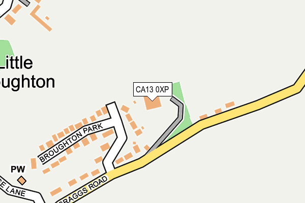 CA13 0XP map - OS OpenMap – Local (Ordnance Survey)