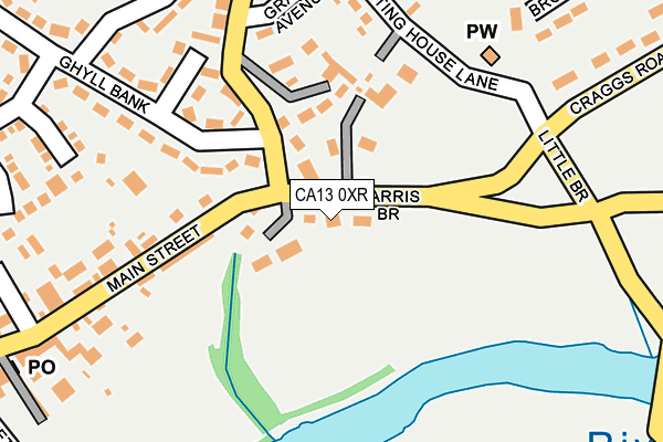 CA13 0XR map - OS OpenMap – Local (Ordnance Survey)