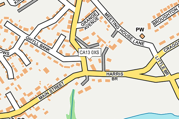 CA13 0XS map - OS OpenMap – Local (Ordnance Survey)