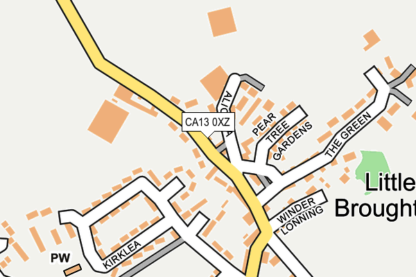 CA13 0XZ map - OS OpenMap – Local (Ordnance Survey)