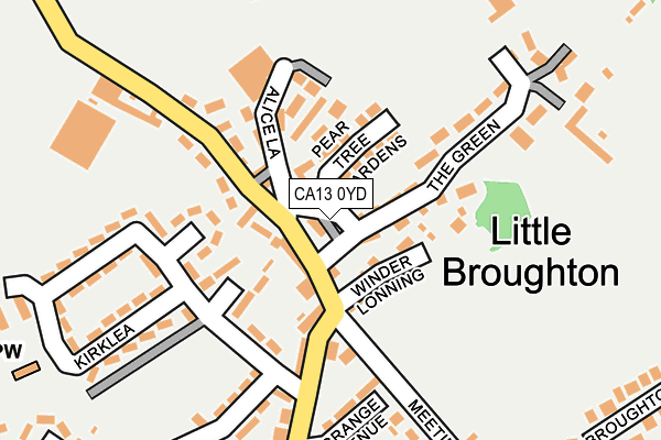 CA13 0YD map - OS OpenMap – Local (Ordnance Survey)
