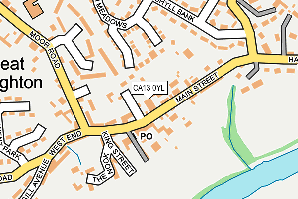 CA13 0YL map - OS OpenMap – Local (Ordnance Survey)