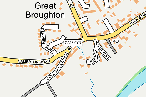 CA13 0YN map - OS OpenMap – Local (Ordnance Survey)