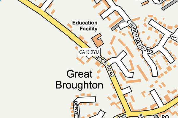 CA13 0YU map - OS OpenMap – Local (Ordnance Survey)
