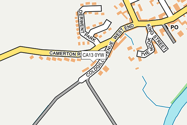 CA13 0YW map - OS OpenMap – Local (Ordnance Survey)