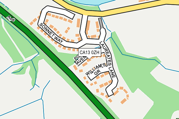 CA13 0ZH map - OS OpenMap – Local (Ordnance Survey)