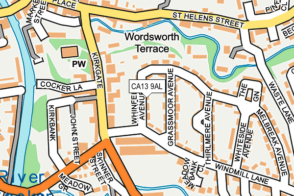 CA13 9AL map - OS OpenMap – Local (Ordnance Survey)