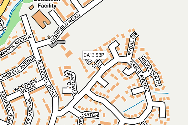 CA13 9BP map - OS OpenMap – Local (Ordnance Survey)