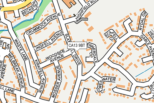 CA13 9BT map - OS OpenMap – Local (Ordnance Survey)