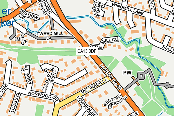 CA13 9DF map - OS OpenMap – Local (Ordnance Survey)