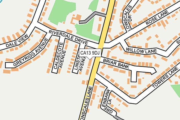 CA13 9DJ map - OS OpenMap – Local (Ordnance Survey)