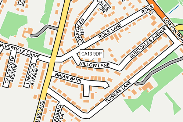 CA13 9DP map - OS OpenMap – Local (Ordnance Survey)