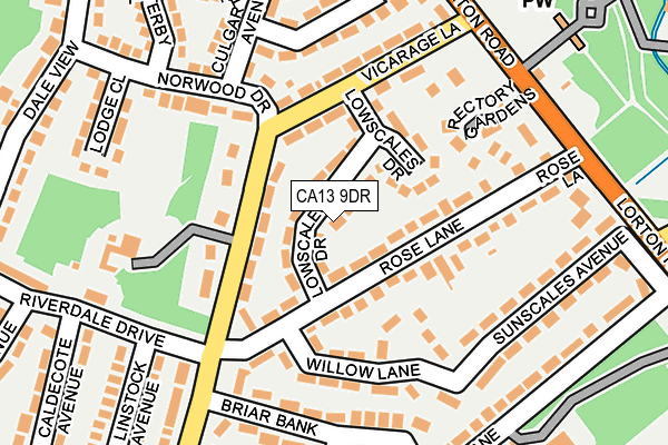 CA13 9DR map - OS OpenMap – Local (Ordnance Survey)